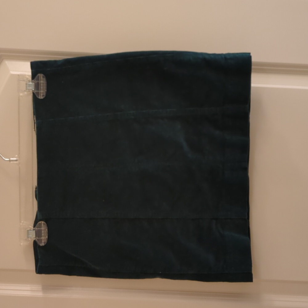 Dark Green Courdoroy Mini Skirt